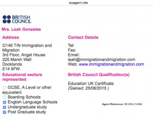 British Council Accreditation - Official agent of British Council 