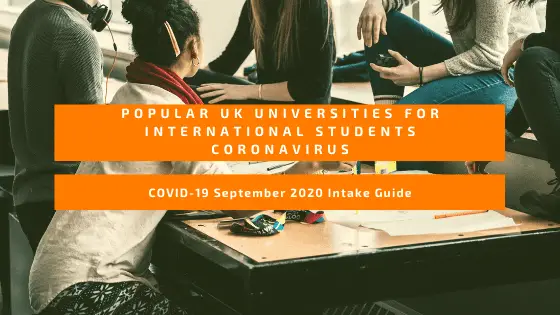 popular uk universities for international students coronavirus - Intake Guide: International Students in Class