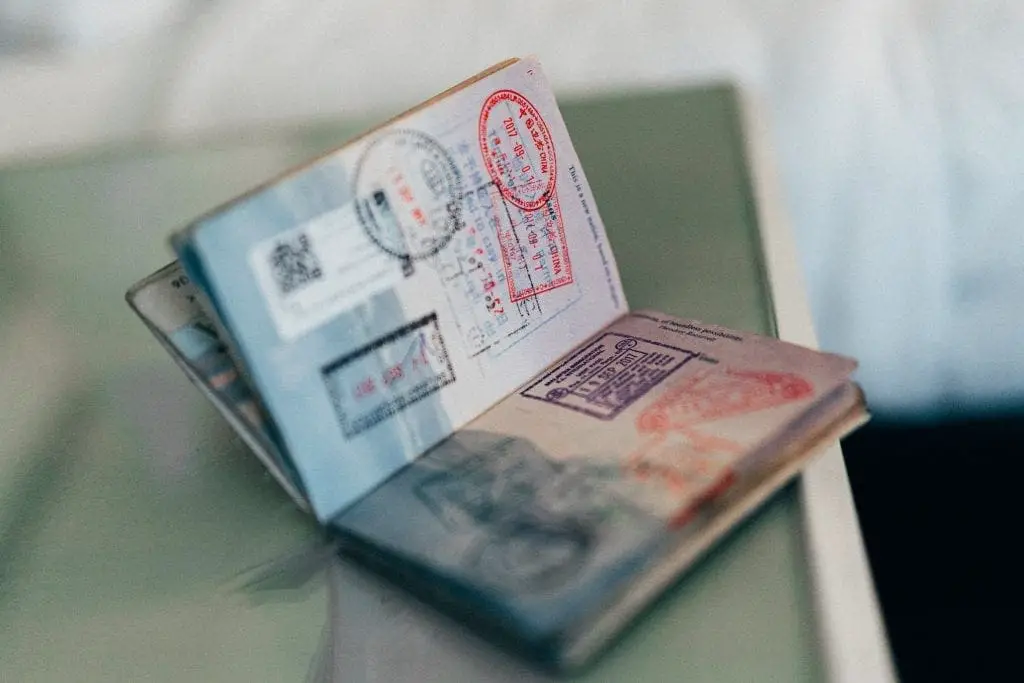 Passport visa stamps - Taiwan visa application centre