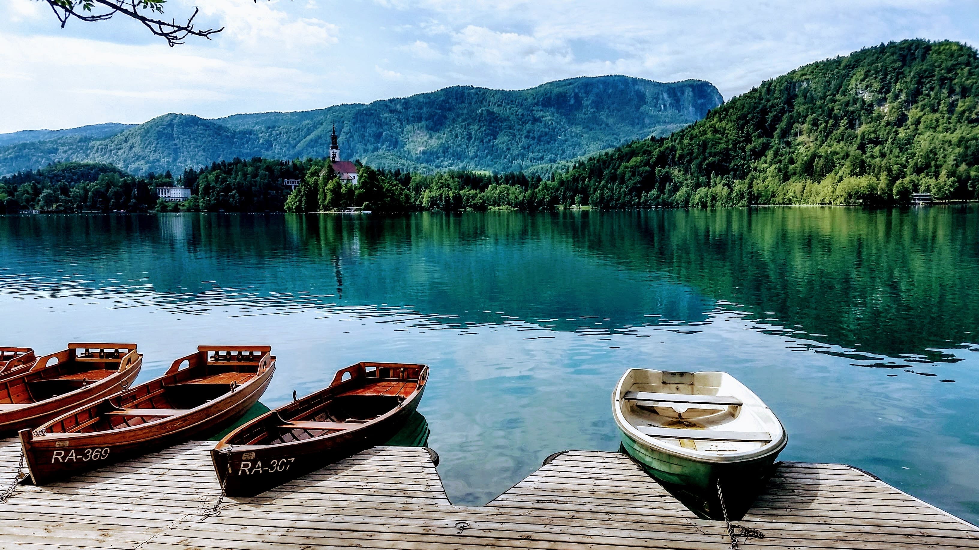 boat parked on dock