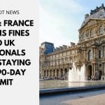 Brexit France Warns Fines to UK Nationals Overstaying the 90-Day Limit