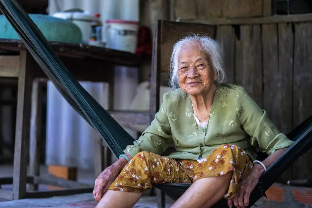 adult dependant relative visa application - smiling grandmother